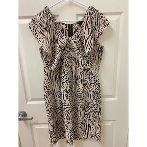H&M Dress | H&M Animal Print Ruffle Dress